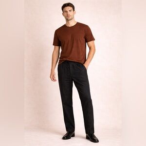 Ganesh Men's black linen pants